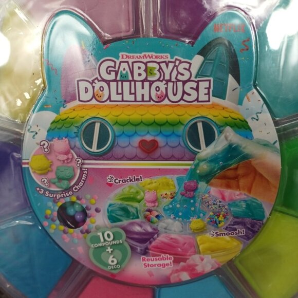 Sensory Wheel Gabby's Dollhouse Colorful Scented Slime Kids Toy - Picture 2 of 6